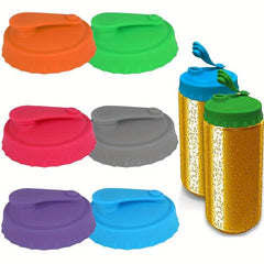 6pcs Silicone Can Lid Reusable Soda Beverage Protector