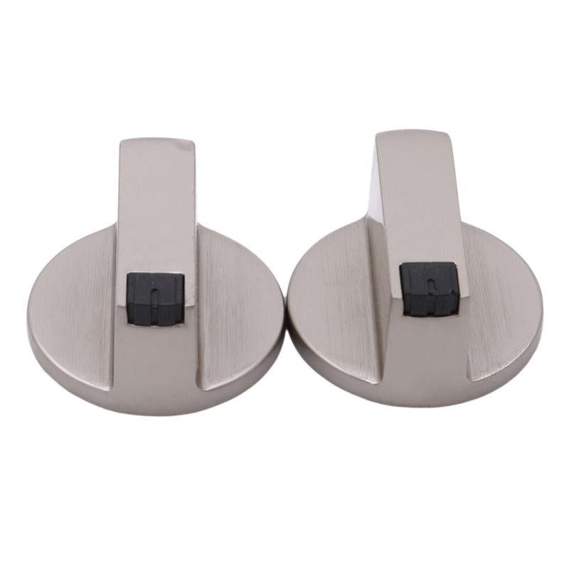 2pcs Gas Stove Knobs Stainless Steel Range Oven Knobs