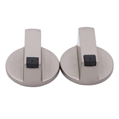 2pcs Gas Stove Knobs Stainless Steel Range Oven Knobs