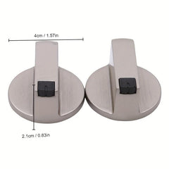 2pcs Gas Stove Knobs Stainless Steel Range Oven Knobs