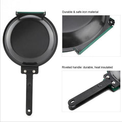 Double Sided Frying Pan 19cm Green Nonstick Stir Frying Pan
