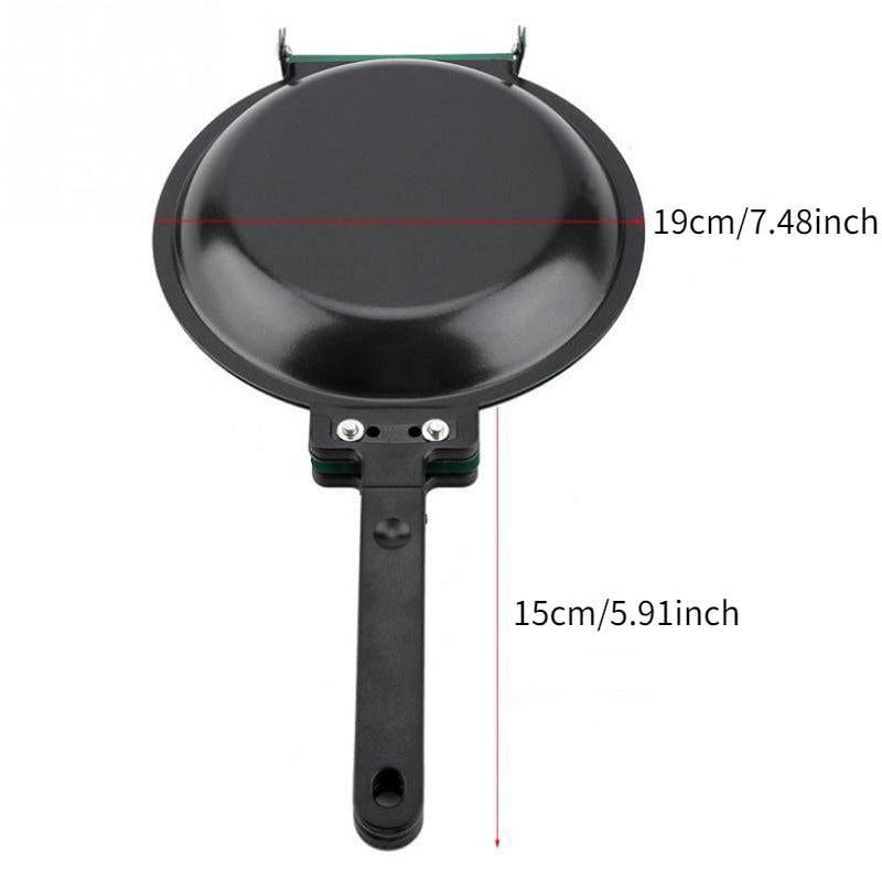 Double Sided Frying Pan 19cm Green Nonstick Stir Frying Pan