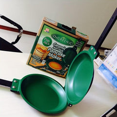 Double Sided Frying Pan 19cm Green Nonstick Stir Frying Pan