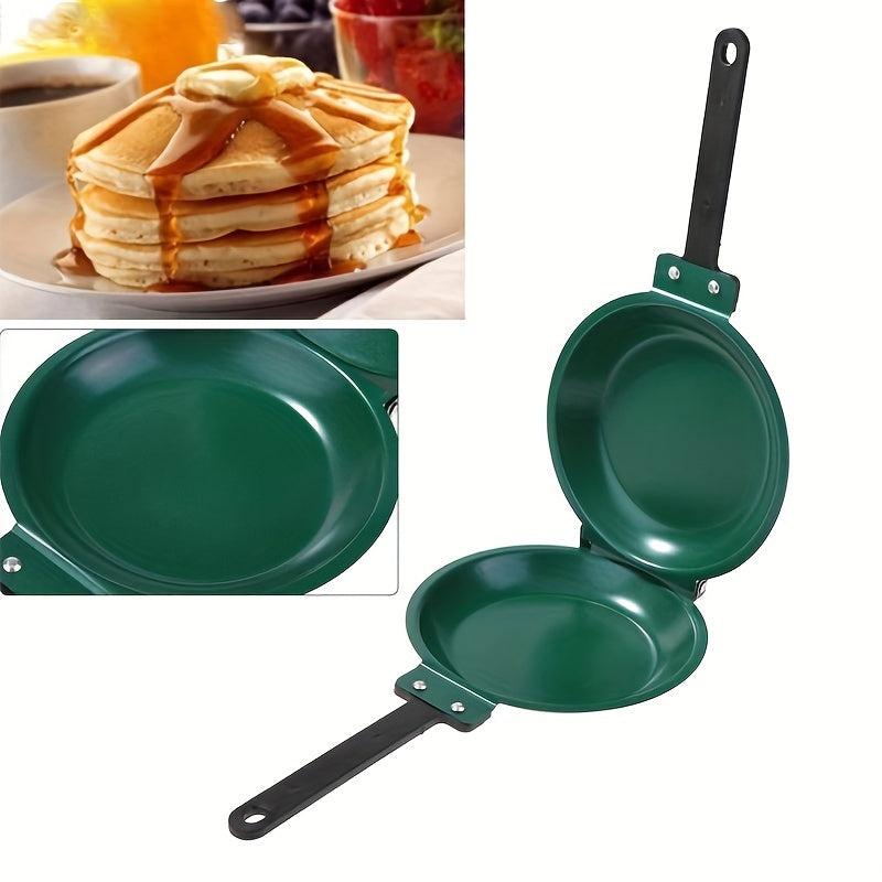 Double Sided Frying Pan 19cm Green Nonstick Stir Frying Pan