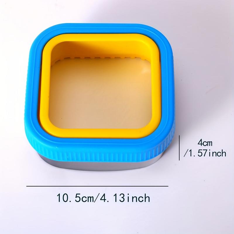 2pcs Sandwich Cutter & Sealer Set Stainless Steel & Plastic Cookie Cutters