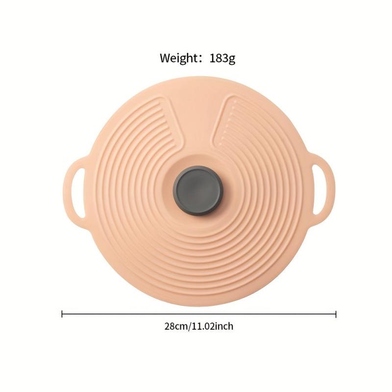 1pc Reusable Silicone Lids Spill Stopper Food Cover Kitchen Accessories