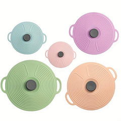 1pc Reusable Silicone Lids Spill Stopper Food Cover Kitchen Accessories