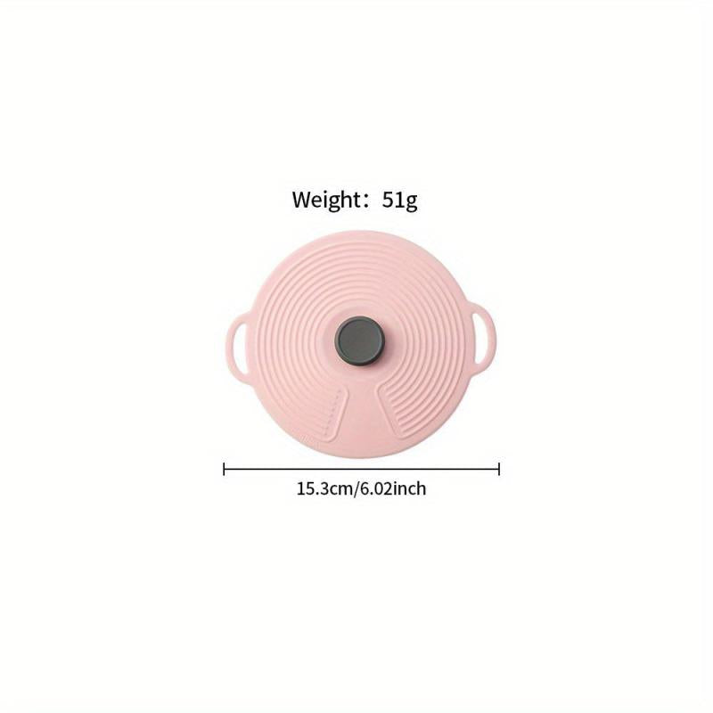 1pc Reusable Silicone Lids Spill Stopper Food Cover Kitchen Accessories