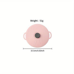 1pc Reusable Silicone Lids Spill Stopper Food Cover Kitchen Accessories
