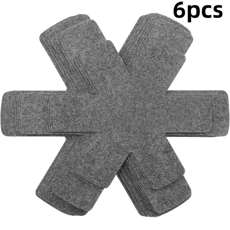 6pcs Pot and Pan Protectors 25x91 35x05 38.1 cm - Protect and Divide Pots