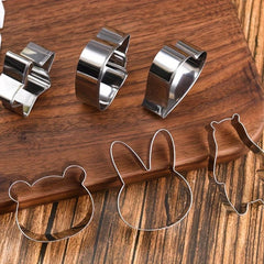 12pcs Stainless Steel Cartoon Stamping Mold for Kids Biscuits Artwork