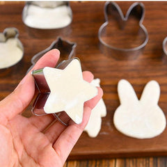 12pcs Stainless Steel Cartoon Stamping Mold for Kids Biscuits Artwork