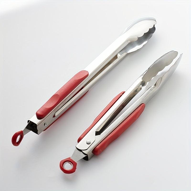 1pc Stainless Steel Food Tong for Cooking Baking Grilling