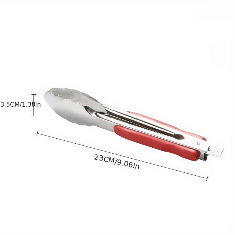 1pc Stainless Steel Food Tong for Cooking Baking Grilling