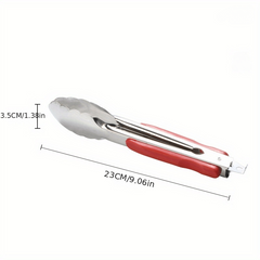 1pc Stainless Steel Food Tong for Cooking Baking Grilling