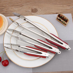 1pc Stainless Steel Food Tong for Cooking Baking Grilling