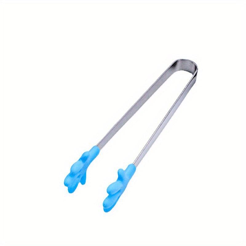 Silicone Mini Tongs Hand Shape Small Kids Tongs Food Ice Cube Fruits Barbecue
