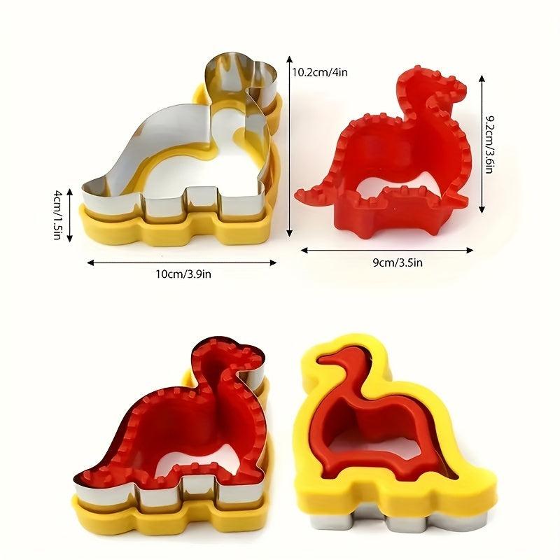 Cartoon Dinosaur Sandwich Cutter & Sealer Set