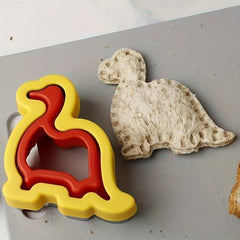 Cartoon Dinosaur Sandwich Cutter & Sealer Set