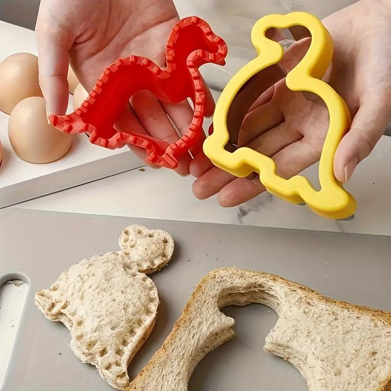 Cartoon Dinosaur Sandwich Cutter & Sealer Set