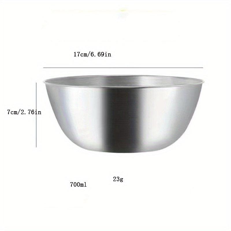Large Stainless Steel Dessert Bowl for Serving Mixing Baking - 1pc