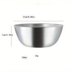 Large Stainless Steel Dessert Bowl for Serving Mixing Baking - 1pc