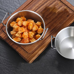 Two Handle Snack Bowl for Rice Porridge Desserts Condiments and More