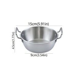 Two Handle Snack Bowl for Rice Porridge Desserts Condiments and More