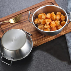 Two Handle Snack Bowl for Rice Porridge Desserts Condiments and More
