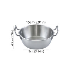 Two Handle Snack Bowl for Rice Porridge Desserts Condiments and More