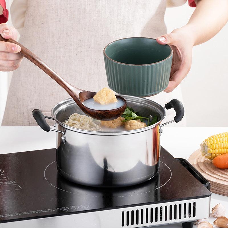 7'' Stainless Steel Saucepan with Clear Glass Cover