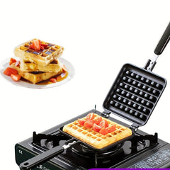 1pc Belgian Waffle Maker Pan Aluminum Cookware for Breakfast