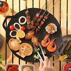 Non stick Medical Stone Grill Pan BBQ Tool Kitchen Gad