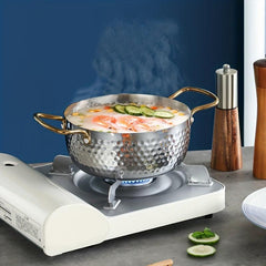 Stainless Steel Ramen Pot with Double Handles