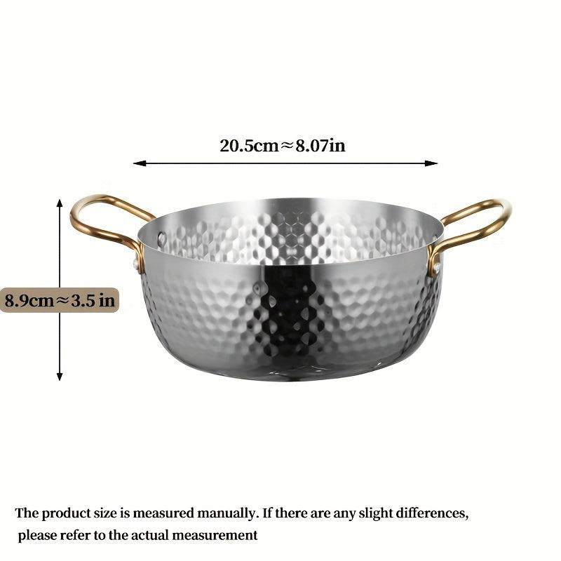 Stainless Steel Ramen Pot with Double Handles