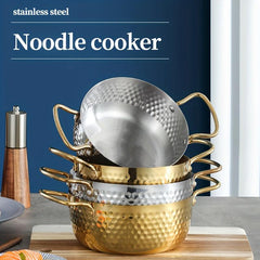Stainless Steel Ramen Pot with Double Handles
