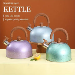 Stainless Steel Whistle Tea Kettle 2L 3L