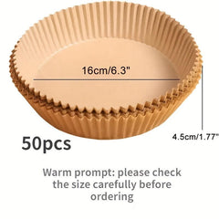 50-100 Disposable Air Fryer Liners Paper Liner Pots Baking Trays Kitchen Gadgets