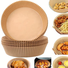 50-100 Disposable Air Fryer Liners Paper Liner Pots Baking Trays Kitchen Gadgets
