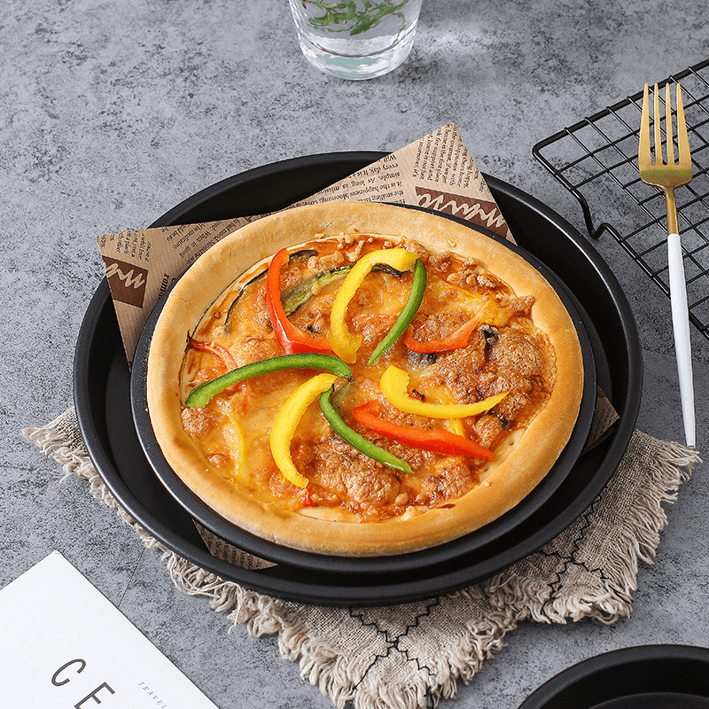 Non Stick Deep Round Pizza Pan Baking Tool