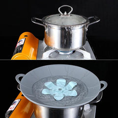 Universal Silicone Lid Spill Stopper Cover For Pot Pan