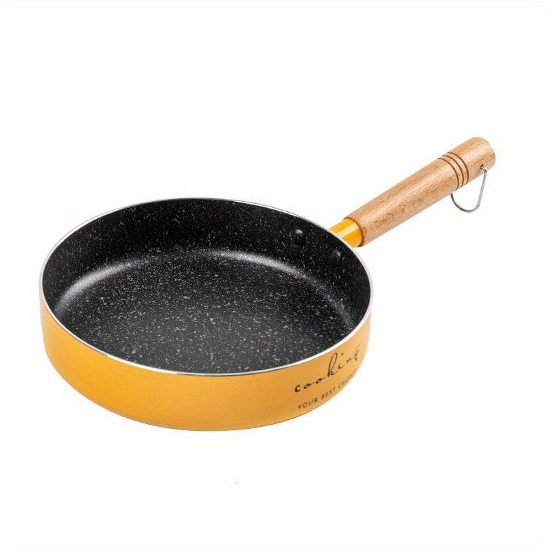 Non Stick Letter Frying Pan with Wooden Handle 6.3i