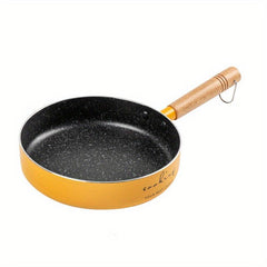 Non Stick Letter Frying Pan with Wooden Handle 6.3i