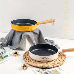 Non Stick Letter Frying Pan with Wooden Handle 6.3i
