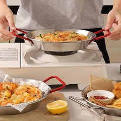 Stainless Steel Seafood Pan for Camping and Outdoor Cooking