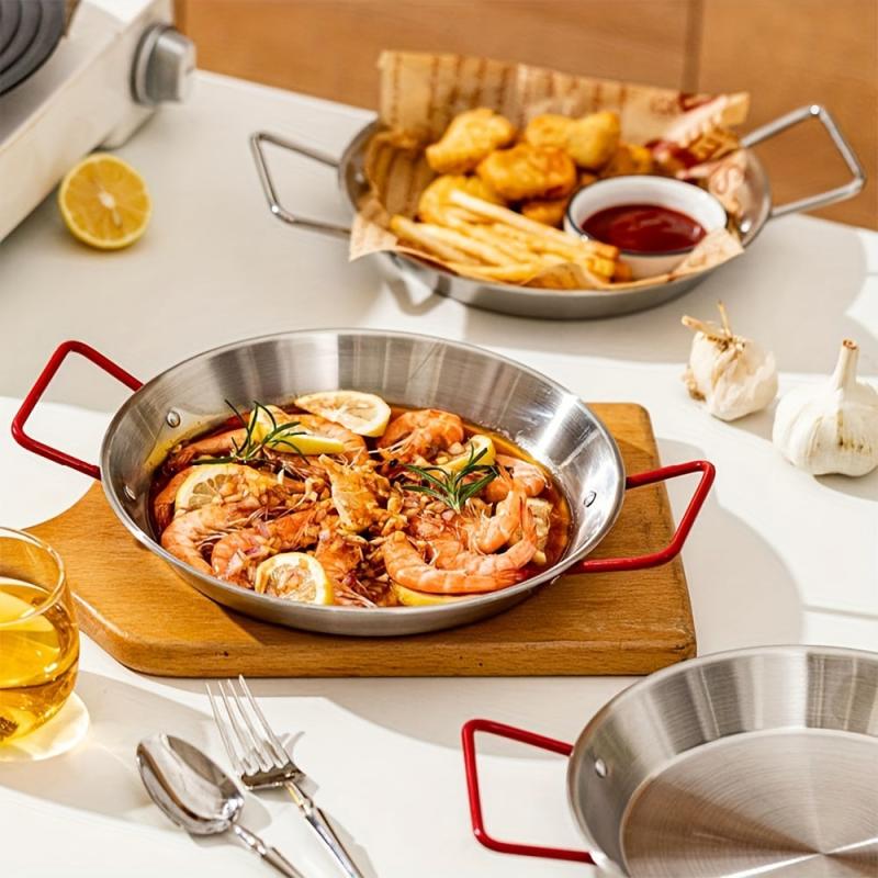 Stainless Steel Seafood Pan for Camping and Outdoor Cooking