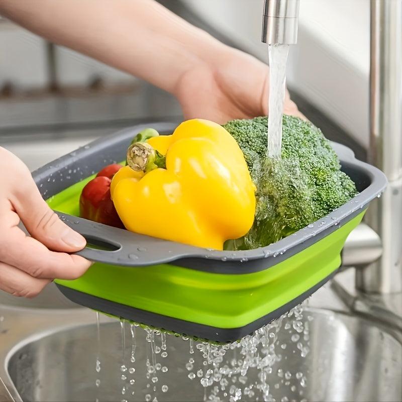 Collapsible Colander Kitchen Strainer for Pasta, Vegetable, Fruit