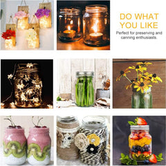 12 Pack 16oz Mason Jars with Sealed Lids for Kitchen Storage