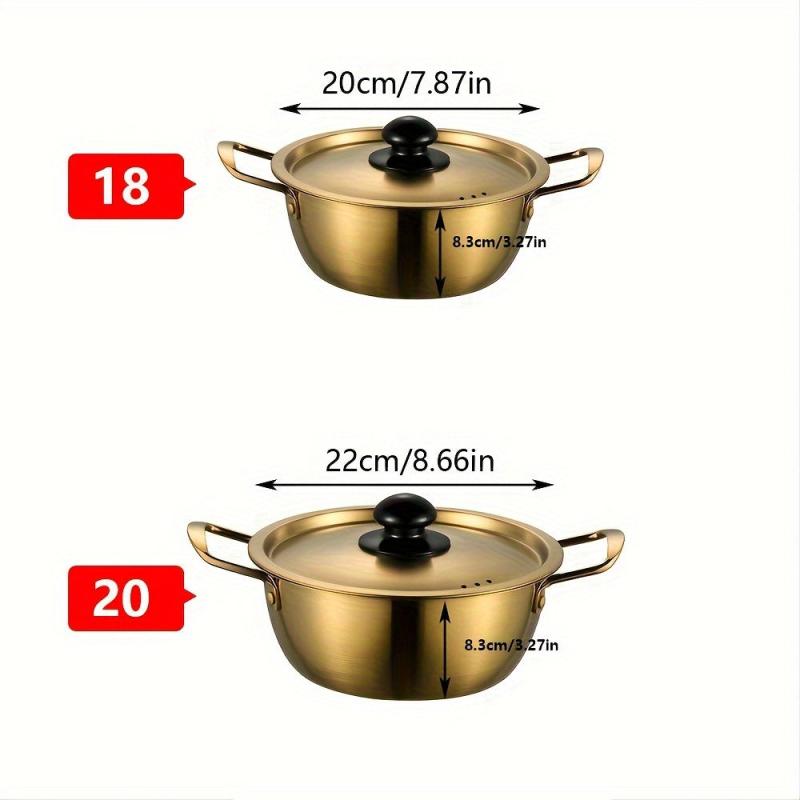 Stainless Steel Ramen Pot With Lid for Delicious Noodles