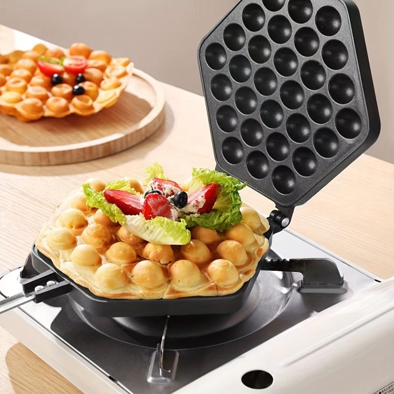 Non Stick Eggshell Baking Pan For Waffles Cakes And Breakfast Snacks